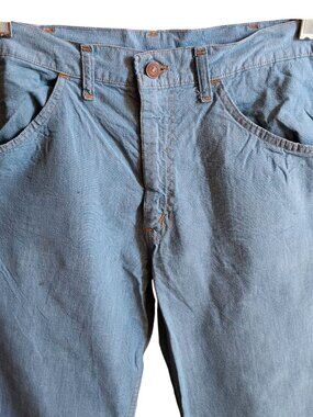 34x29 1970's Vintage Jeans Mens Bootcut FLAPPY COTTON DENIM BOOTCUT HIPPY JEANS